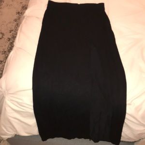 Cotton Maxi/Midi skirt with slit